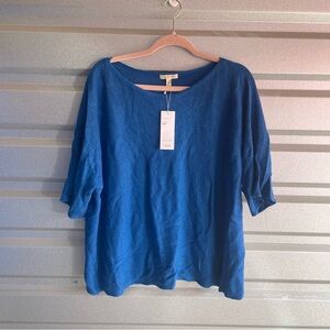 Eileen Fisher NWT organic linen knit short sleeve